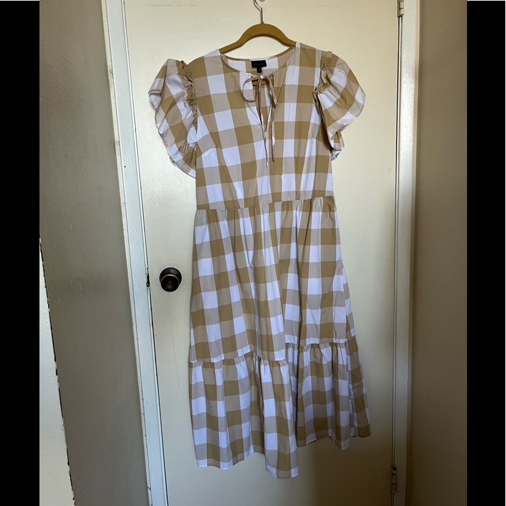 Who What Wear gingham maxi dress